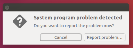 System Program Problem Detected